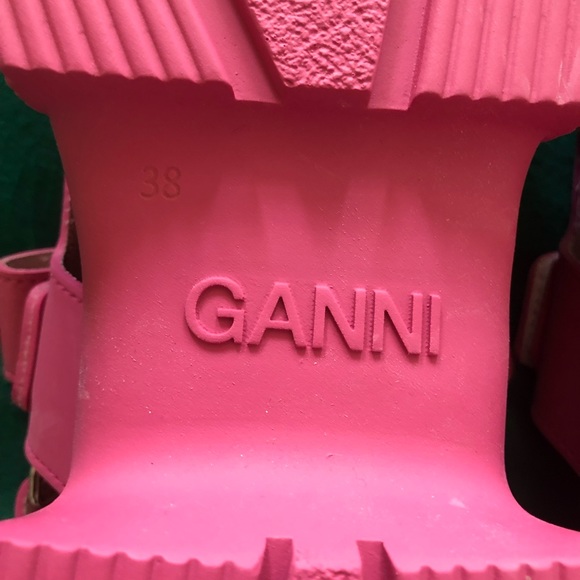 New Ganni sandals in pink rubber sz 38 - Picture 4 of 10